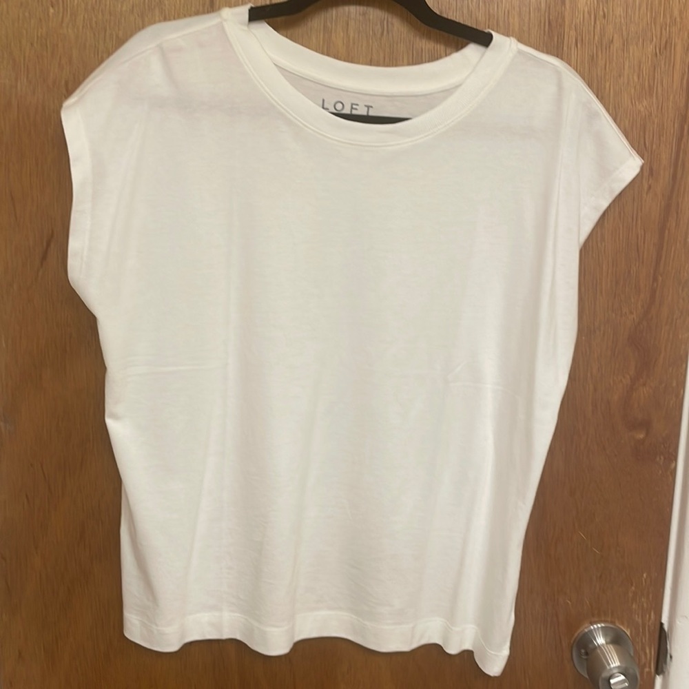 White LOFT Wedge Tee